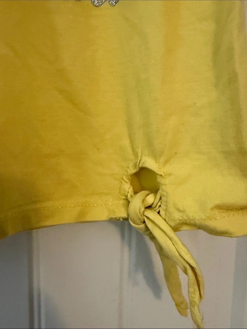Gently worn Girls Rule Yellow Graphic Tee and shorts set
